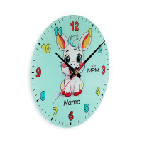 Detské nástenné hodiny MPM Cocco - pistáciová 4597.45, 30cm